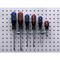Triton Products 9 In. W Steel Multi-Ring Tool Holder for 1/8 In. and 1/4 In. Pegboard 1 Pack 661 - alternate 2
